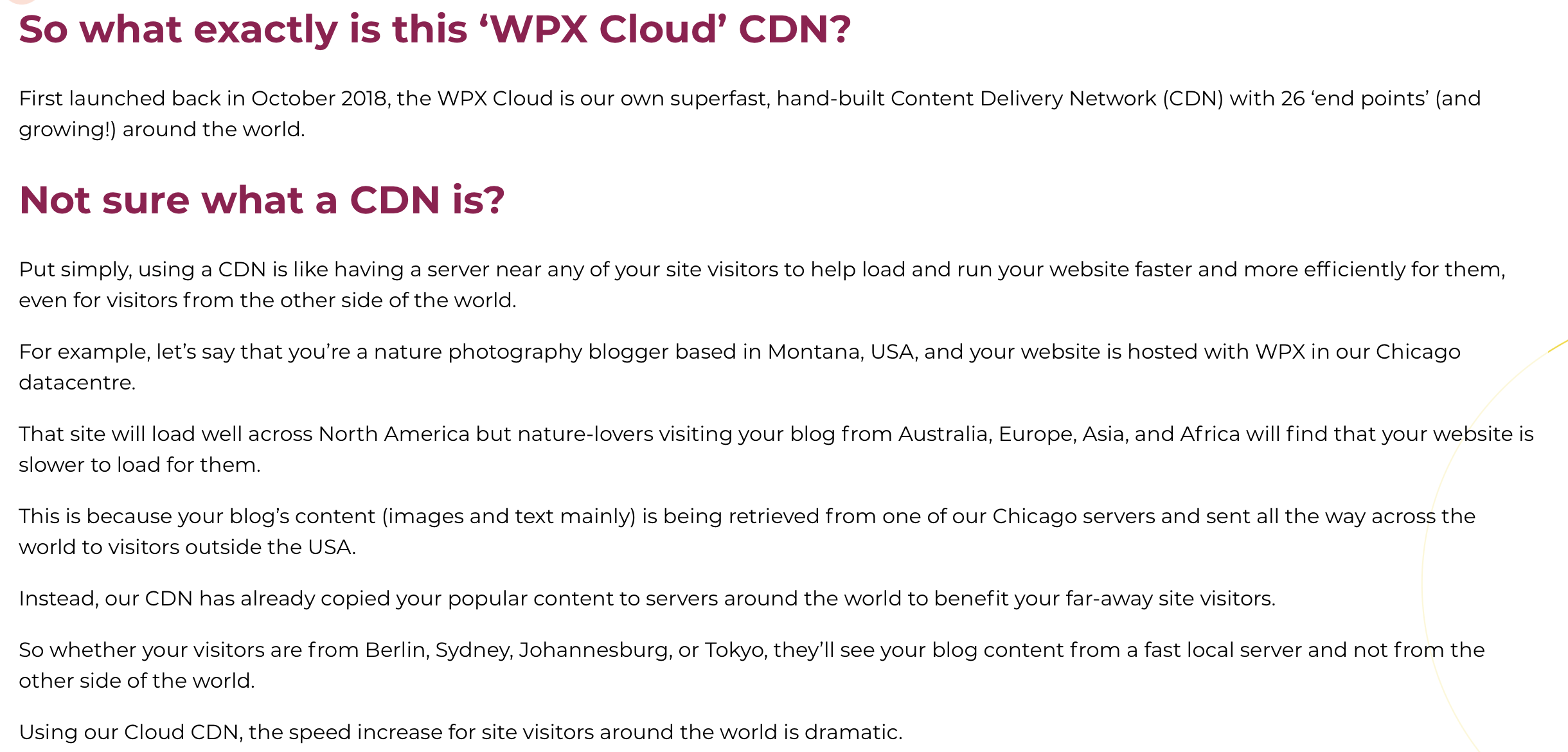 WPX Hosting CDN